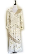 Spencer Alexis S.A.2 Two-piece Dress Size 8 Blouse & Skirt Floral Lace Ivory USA