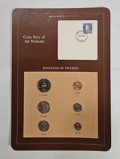 1983 Kingdom of Sweden Franklin Mint Coin Set of All Nations in display card