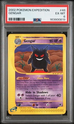 Pokemon Gengar Expedition 48/165 PSA 6
