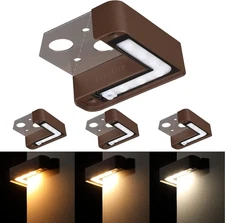 4 Pack 3CCT LED Hardscape Lighting, Corner Hardscape Lights Low Voltage