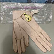 Italian Grandoe Luxury Gloves Sz 6 1/2 Cream Color Washable Leather Nordstrom  