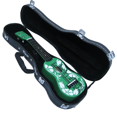 IDEE: SOPRANUKULELE IM KOFFER - NETTE KOMBI ZUM VERSCHENKEN - GRÜN - HAWAII UK33