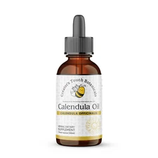 Calendula Herbal Oil 1oz | Skin Recovery & Moisturizing Support | Natural Topica