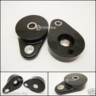 Classic Mini Polyflex Front Subframe Pear Mounts BLACK pair poly tear drop pair