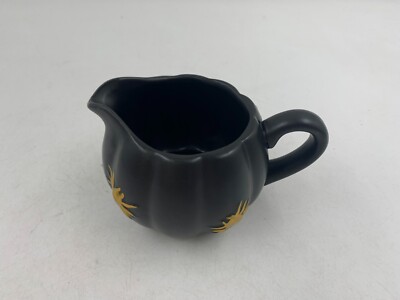 B/Harbor Matte Black Spider on Pumpkin Creamer BB02B17024