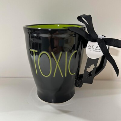 Rae Dunn - Toxic - Ceramic Mug - With Green Inside