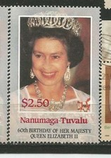 Queen Elizabeth II  Tuvalu Great Britain Briefmarken Sellos Timbres
