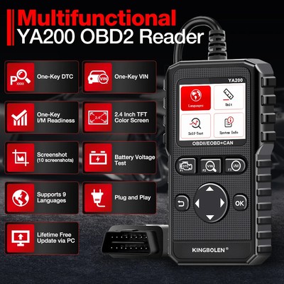 OBD2 Scanner Multilingual Car Diagnose Tool for Engine Code reader DTC Lookup