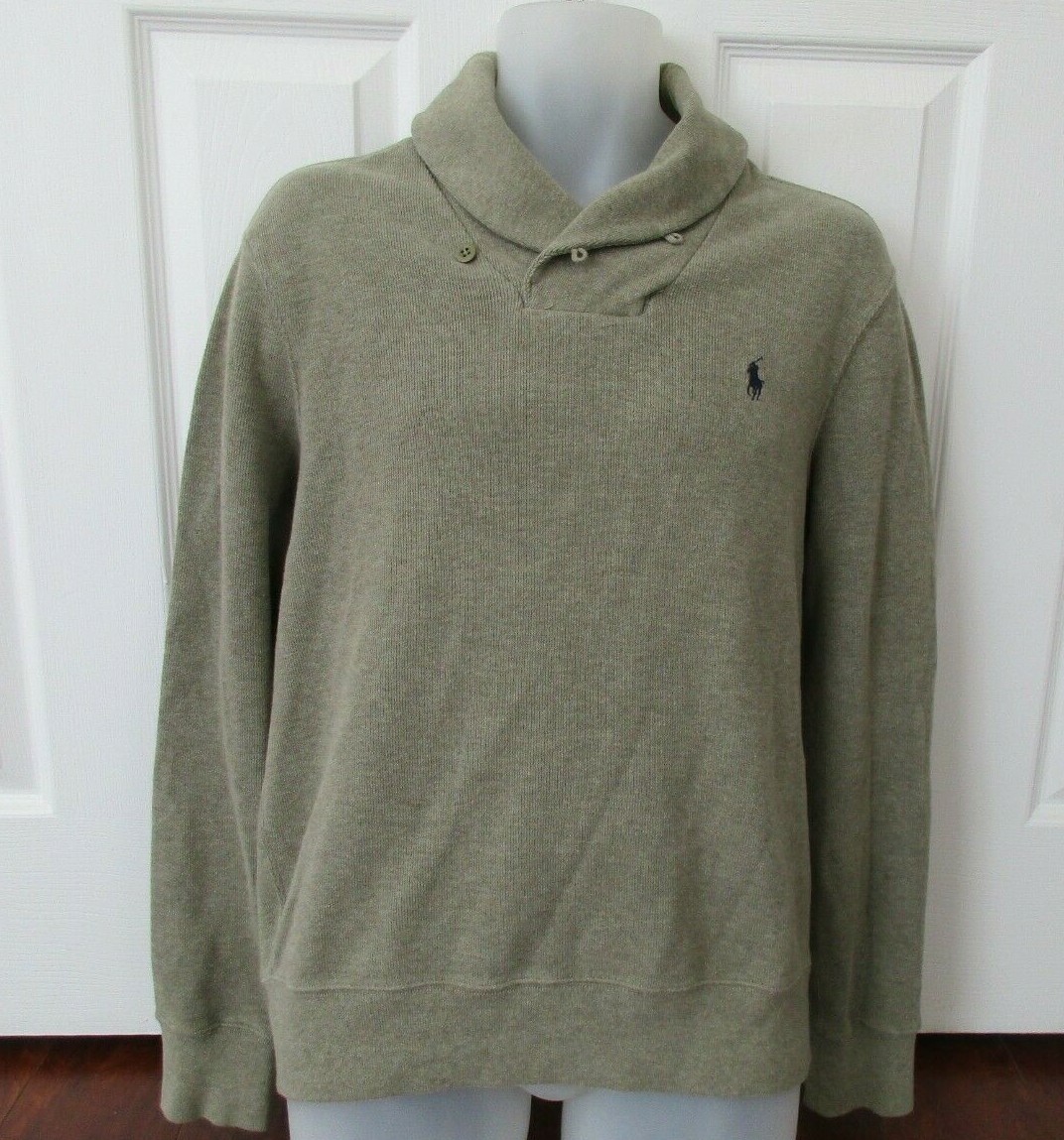 Polo Ralph Lauren Pony Estate costina scialle colletto pullover felpa maglione camicia