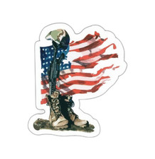 Soldiers Cross Sticker Decal