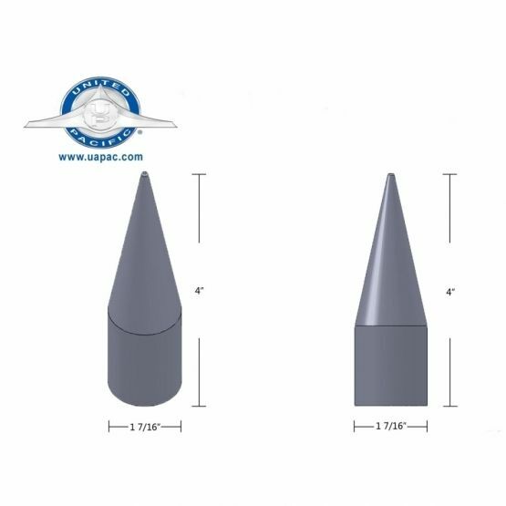 Set/8 Chrome Spike Wheel Lug Nut Covers For 20032015 Chevy/GMC Full