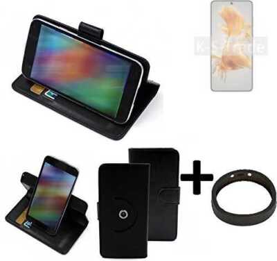 360° Schutz Hülle für Huawei Mate 50E + Bumper Wallet Case Universal schwarz 