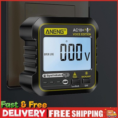 Multifunktions Steckdosentester 110V/220V Digital Spannungsprüfer für US/EU Stecker