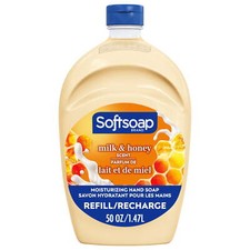 Softsoap Hand Soap Refill 50 Fl Oz Milk & Honey Moisturizing Sweet Scent 0.24 per fl oz