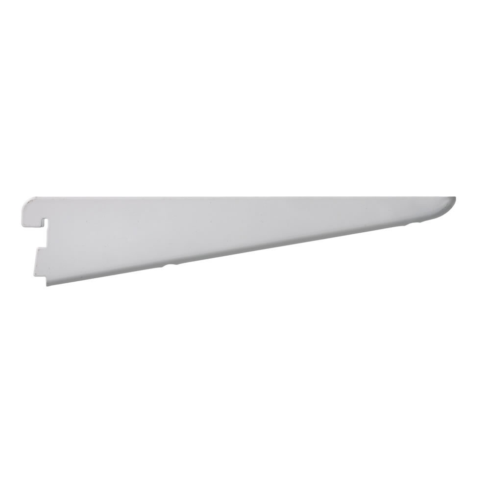 Twin Slot Shelving System Uprights Shelf Brackets WHITE Strong