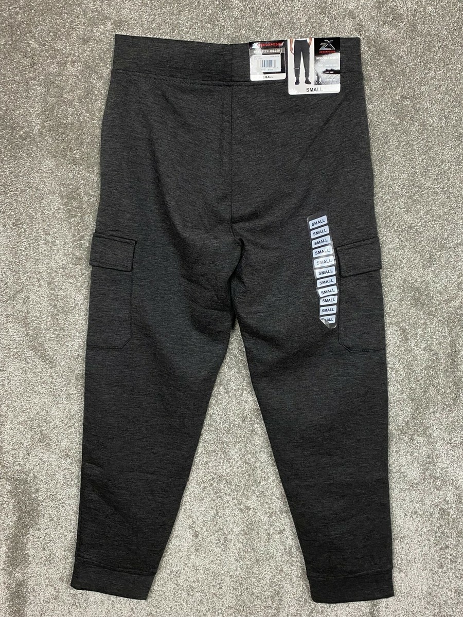ZeroXposur Mens Tech Jogger Black Heather Pants Size Small Stretch