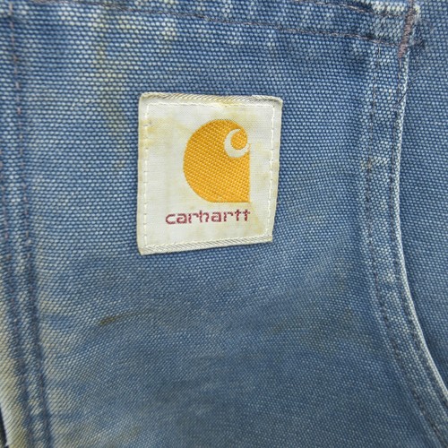 Vintage Carhartt Jacke Herren XL Blau Thermo Gefüttert Workwear Faded Canvas USA 90s - Bild 6 von 24