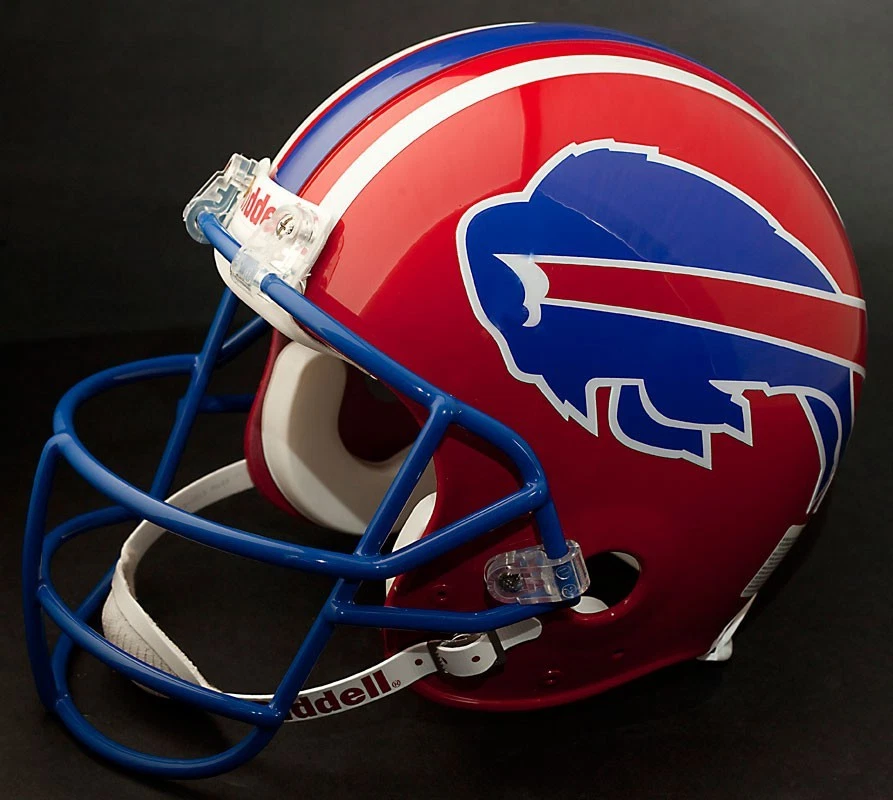 Casco de fútbol americano JIM KELLY BUFFALO BILLS Schutt JOP-SW MÁSCARA FACIAL - AZUL SEATTLE Foto 2 de 2