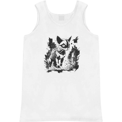 'Electro Cat In Cyber Punk City' Adult Vest / Tank Top (AV043632)