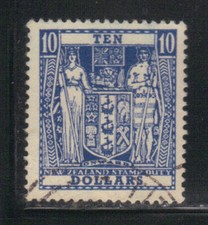 Nouvelle-Zélande 1986 Yvert 76 Timbre fiscal postal oblitéré (AJ347)
