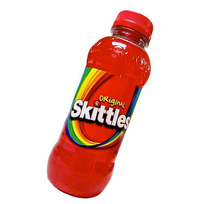 Skittles Tasting The   Rainbow Original Beverage Drink in 14 oz.Bottle.