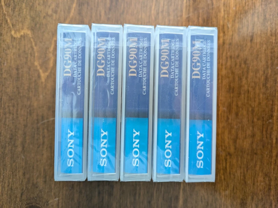 Sony DG90M 2 GB 90M Data Cartridge Lot Of 5 - Image 3 of 3