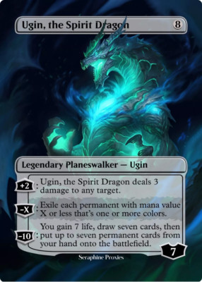 Ugin, the Spirit Dragon - High Quality Altered Art Custom Cards