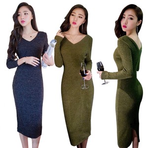 long sleeve bodycon midi