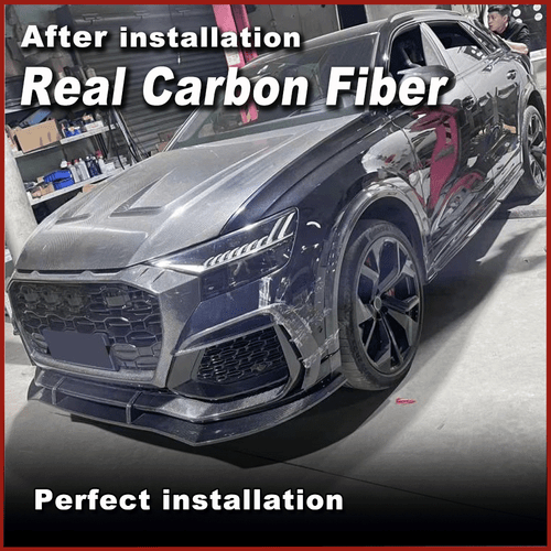 Parrilla frontal de carbono para Audi RSQ8 RS Q8 2020-2024 - Imagen 4 de 11