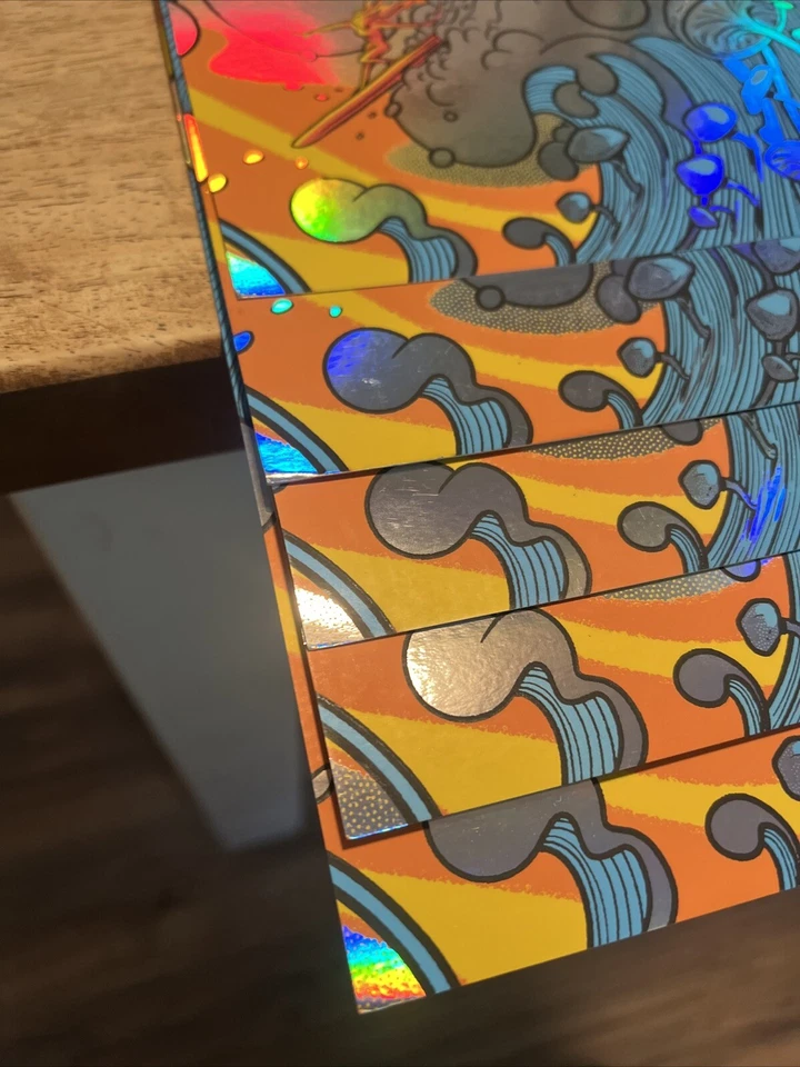 RAINBOW FOIL POSTER Slightly Stoopid SUBLIME Wilmington NC 8/6/23 SIGNED #/100 - Image 3 of 4