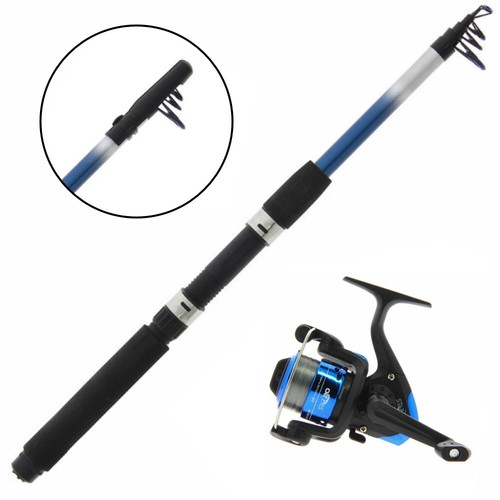 6ft Telescopic Fishing Travel Rod and Reel for Coarse / Sea Spinning eBay