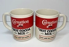 Carnation Hot Cocoa Mix Cup/Mug Set of 2