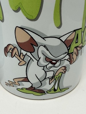 Vintage 1996 Pinky and the Brain ACME Labs Oversized Coffee Mug Animaniacs 90s