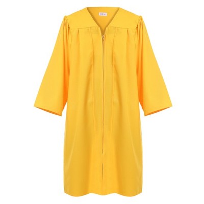 Unisex Premium Matte Graduation Gown Only Large 515'6''-5'8'' Gold