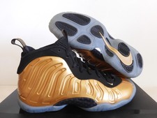 Nike Little Posite One Foamposite GS Metallic Gold-Black Kids 644791-700 