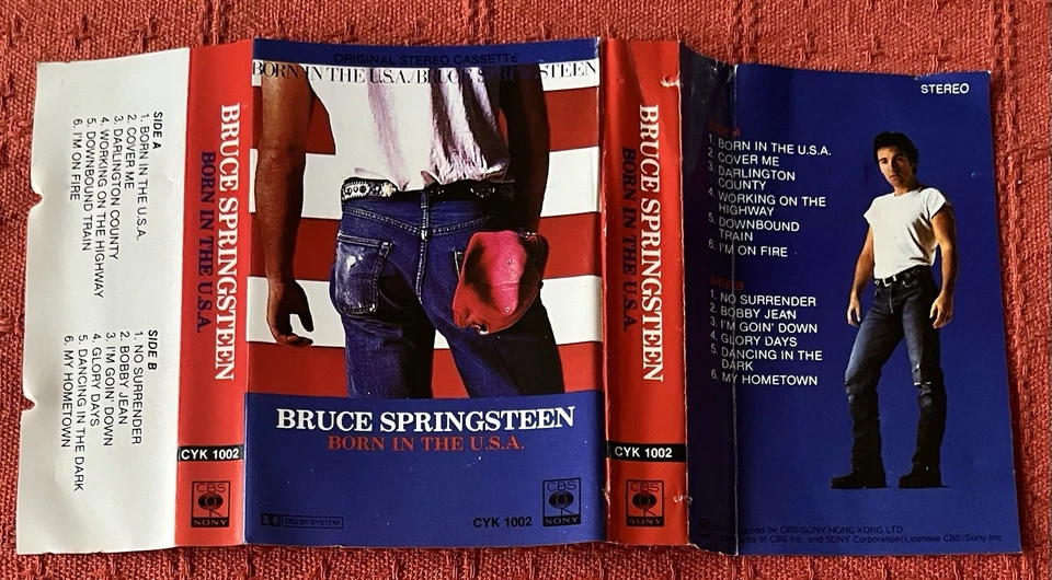 BRUCE SPRINGSTEEN - CASSETTE TAPE - BORN IN THE U.S.A. - RARE HONG KONG ISSUE - Image 3 of 4