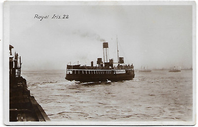 Schiff / Fähre (Mersey) - SS Royal Iris (1906 Boot), Dampfer - RP Postkarte um 1910