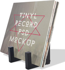 Vinyl Record Storage Holder, Black Lp Record Holder,Metal Album Storage for Viny