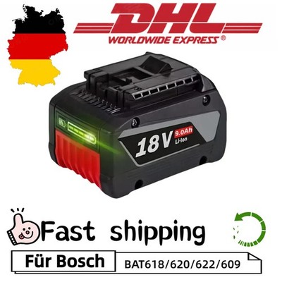 8Ah Akku für Bosch 18V Professional GBA GSR GSB BAT618 BAT609 BAT620 Akku丨DHL
