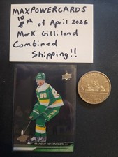 2023-24 UPPER DECK MARCUS JOHANSSON CLEAR CUT #570