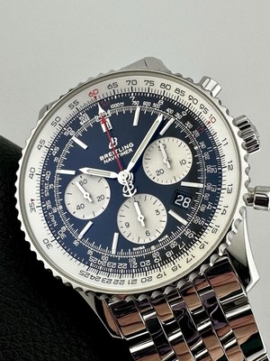 Breitling Navitimer 1 B01 Chronograph AB0121 43mm Swiss Automatic Black Dial