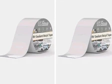 2 pack RV Roof Tape 4"x50Ft UV Resistant RV Sealant Tape Durable Waterproof 100f