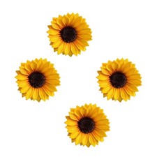 4Pcs Yellow Sunflower Hair Clips Flower 1 Count Pack of 4 ,