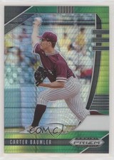 2020 Panini Prizm Draft Picks Green & Yellow Hyper Carter Baumler #PDP133 n1u