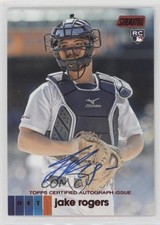 2020 Topps Stadium Club Red 11/50 Jake Rogers #AJR Rookie Auto RC 0cx3