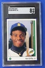 1989 Upper Deck KEN GRIFFEY JR Star Rookie Card #1 RC SGC 8 NM-MT HOF The Kid!