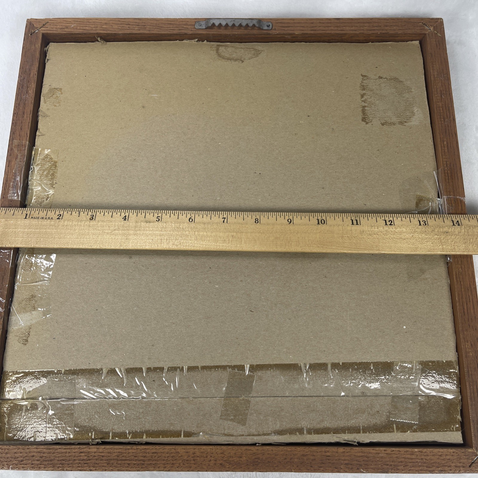 Bless This House O Lord We Pray Framed Cross-Stitch Cottage Sheep Scene 14.25"