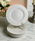 Vintage Gibson EVERYDAY CLAREMONT White Dessert Or Bread & Butter Plate Set of 5
