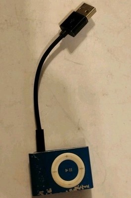 Apple iPod Shuffle 2nd Gen 1GB Blue A1204 Tested Working 