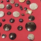 Antique Vintage Glass Sewing Button Lot - 100+ Assorted Sizes, Designs — photo 5